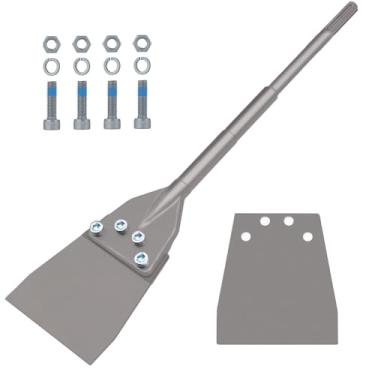 Imagem de SDS Max Bits, 6 polegadas SDS Max Floor Scraper Thinset Removal Bits, ferramenta de remoção de adesivo de azulejo cabo resistente com balde de substituição para brocas Jack Hammer Compatível com SDS