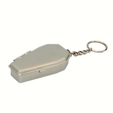 Imagem de Mini Cinzeiro De Bolso Em Formato De Caixinha, Portátil, De Metal, Com