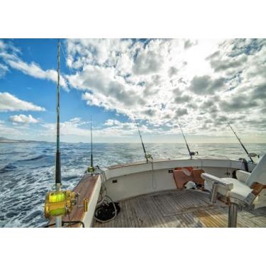 Imagem de Fmarui 2,1 x 1,5 m, cenário de pescador, festa de aniversário, estúdio fotográfico, fundo de barco de pesca, carnaval, pescador, festa de aniversário