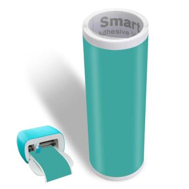 Imagem de Vinil inteligente permanente para máquina Cricut Joy, YOFONE sem necessidade de tapete de corte, 14 cm x 304,8 cm/rolo (Aqua)