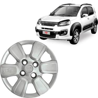 Imagem de Calota Uno Way 2010 2011 2012 2013 2014 Aro 14 Cubo Baixo - GRID