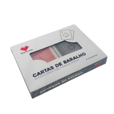 Imagem de Jogo de Baralho 50 Cartas - RCN Distribuição, Preto, Vermelho
