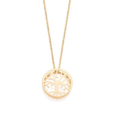 Imagem de Gargantilha Feminino Árvore da Vida Banhada a Ouro 18k 532476 - Romman