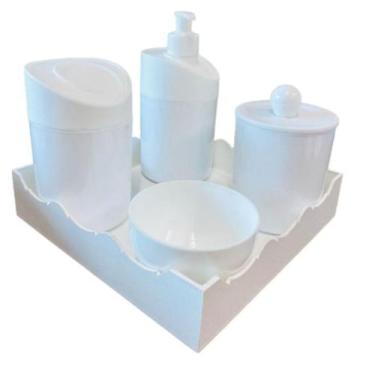 Imagem de Kit Baby Higiene SEM PERSONALIZAR c/bandeja COLORIDA - Senior, Branco