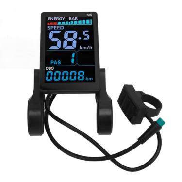 Imagem de Asixxsix Visor LCD para bicicleta elétrica,feito de tela colorida ABS à prova d'água, painel medidor com visor LCD e chip inteligente integrado, para bicicleta de montanha e scooter