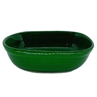 Imagem de Kit 2 Travessas Cerâmica Assadeira Refratária Resistente Forno Micro-o