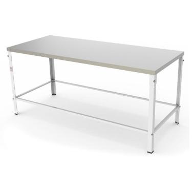 Imagem de Mesa Desmontável Braesi Tampo Inox Escovado 160x60 cm MBR-015N