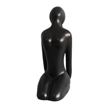 Imagem de Wswqop Pequena Figura, Estátua, Colecionável, Ornamento Nórdico, Escultura Sentada para Uso Interno, Prateleira de Mesa, Sala de Jantar, 4cm X 7cm X 9cm