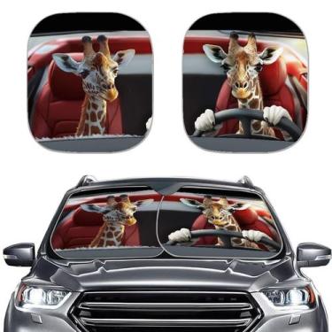 Imagem de Guarda-sol para carro Renewold, 2 peças de poliéster reflexivo 210T