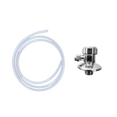 Imagem de Kit 1 Metro Mangueira 6mm 1/4 + Adaptador Torneira p Cozinha - Purific