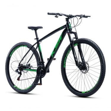 Imagem de Bicicleta Bike Aro 29 Ksw Marcha 21 Velocidades Alumínio Xlt 100 Mtb Preto/verde 17