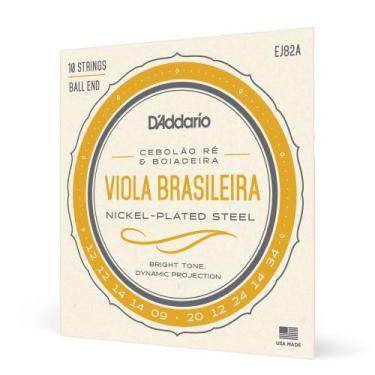 Imagem de Encordoamento Para Viola Brasileira Cebolão RE/Boiadeira D'Addario Nic