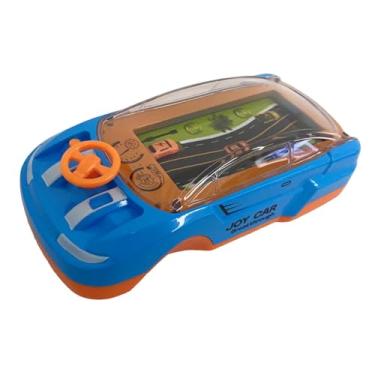 Imagem de Almencla Máquina de jogo de carro para crianças, brinquedo portátil, interação com os pais, simulação leve, brinquedo interativo de direção para meninos, Azul