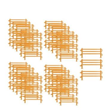 Imagem de Esquirla 60x Cerca de fazenda em miniatura, cerca para curral de cavalos, decoração de cenário educacional para micropaisagem, mesa de areia