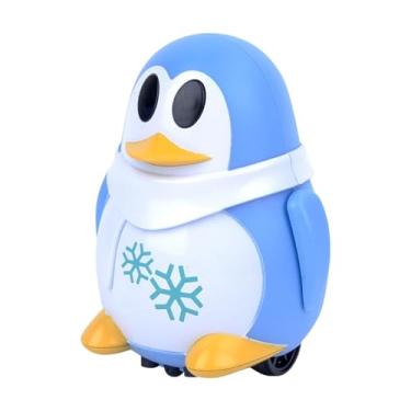 Imagem de Kokiya Mini robô indutivo pinguim sua caneta para desenhar linhas brinquedo interativo divertido criatividade jogo pré-escolar educação infantil, Azul