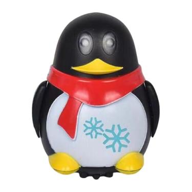 Imagem de Kokiya Mini robô indutivo pinguim sua caneta para desenhar linhas brinquedo interativo divertido criatividade jogo pré-escolar educação infantil, Preto