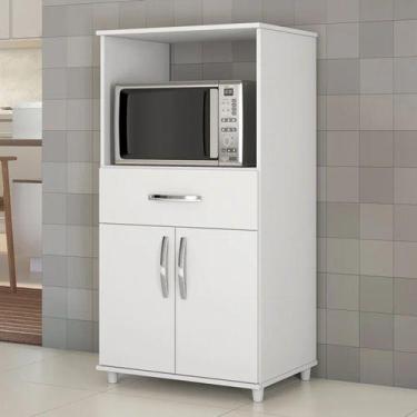 Imagem de Balcão Multiuso Microondas e Forno Branco - Dacheri