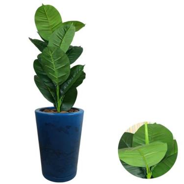 Imagem de Planta Artificial Ficus Jiboia Toque Real Com Vaso Polido - PlantaImpo