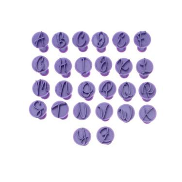 Imagem de Carimbo 5001 - Marcador Brigadeiro - Alfabeto Cursivo Maiúsc - Flexart