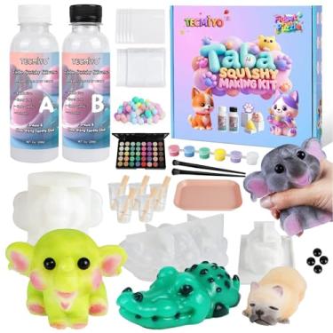 Imagem de Taba Squishy Kit - Make Slow-Rising Fufu Soft Squishies with Animal Molds & A:B Ratio Liquid Silicone Gel for Crafting Lovers (14oz)