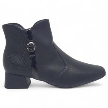 Imagem de Bota Feminina Com Enfeite Piccadilly 160093 - Preto - 33