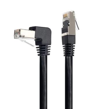 Imagem de Cabo de Rede Patch Cord Cat7 Plug 90 Graus para Baixo - CIRILO CABOS, 
