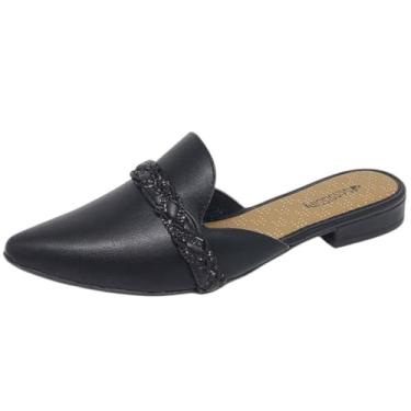 Imagem de Sapato Mule Feminino Conforto Fácil Calce Strass Mississipi