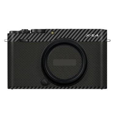 Imagem de X-E4 Premium Camera Premium Adesivo Película Protetora Anti-arranhões para FujiFilm X-E4 XE4 Decalques (Fibra de Carbono Preto)