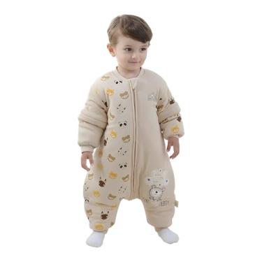 Imagem de Mosebears Saco de dormir para bebês com pernas, saco de dormir de algodão para bebês com espessura de 2,5 tog (18 a 36 meses)
