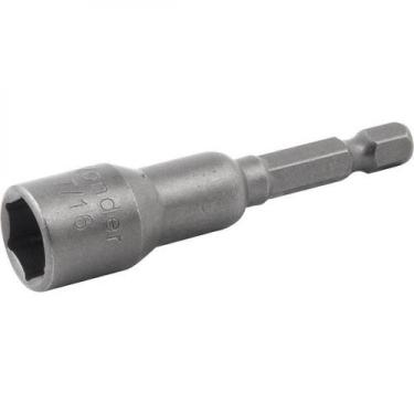 Imagem de Soquete magnético sextavado 7/16" x 65 mm encaixe 1/4" - 3039000716 - 