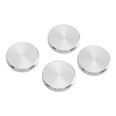 Imagem de RiToEasysports Tampa Durável para Abertura de Metal Aberto na Liga da Frente Chonora Em Liga para o Regavox A77 A76 A78 A50 MK I MK III, 4 -PC Caps de Botão para Regavox, Fácil Instalar