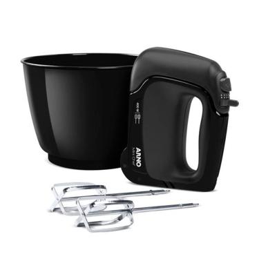 Imagem de Batedeira Arno 400W 4 Velocidades 2 Tigelas Mini Chef HM11 Preto