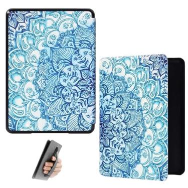 Imagem de GUKSRASO Capa para Kindle Paperwhite 11ª Geração/Signature Edition 2021 (6.8", Modelo: M2L3EK/M2L4EK) - Função Inteligente de Despertar/Dormir Automática, com Alça de Mão