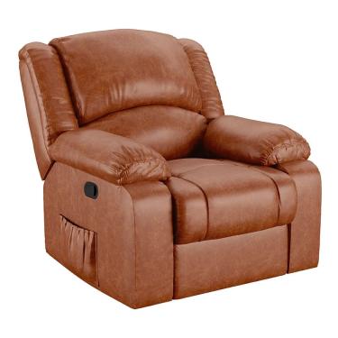 Imagem de Poltrona do Papai Reclinável Manual Simon F05 Corano Caramelo - Lyam Decor