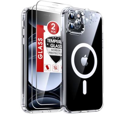 Imagem de LeYi Capa transparente para iPhone-11-Pro com protetor de tela X2 + capa para câmera X2 [compatível com MagSafe] Capas protetoras magnéticas de grau militar para iPhone 11Pro i Phone 11 Pro