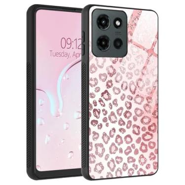 Imagem de Capa para Motorola Moto G 5G 2025, traseira de vidro líquido e bordas macias de TPU, aderência lateral antiderrapante, proteção contra quedas, ajuste fino, carregamento sem fio compatível com Moto G