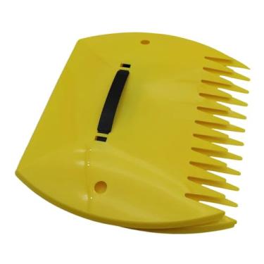 Imagem de Generic Coletores de folhas, pás de folhas, ancinhos manuais, ferramentas de jardinagem para grama de jardim, trabalho no quintal, de folhas cortadas, Retângulo Amarelo