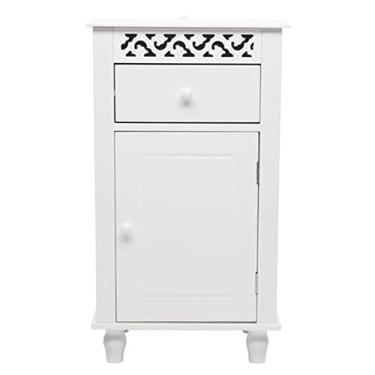 Imagem de Porta esculpida ou porta única armário fumê armário de banheiro armário de armazenamento armário multiuso (D (15,83 x 14,18 x 28,35))