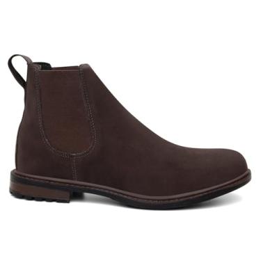 Imagem de Bota Masculina Chelsea Casual Coturno Couro Original - Café/38