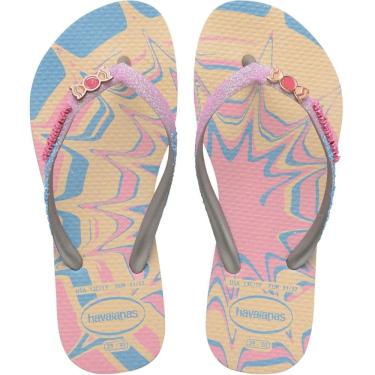 Imagem de Chinelo Dedo Infantil Menina Borracha Havaianas Kids Slim Glitter II