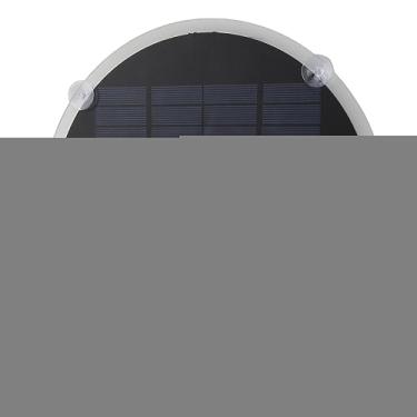 Imagem de Cryfokt Painel de Célula Solar Redondo de Alta Eficiência 20W 12V para Carregamento de Ignição de Bateria de Carro, Placa Epóxi Monocristalina Leve Com Alta Estabilidade, Painel Solar Portátil