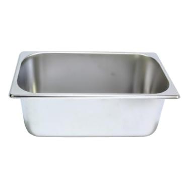 Imagem de Cuba Retangular 4l De Inox 304 Gn 1/3x100 Gastronômica Prateado