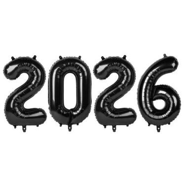 Imagem de Balões numéricos de 2026, balões de 40 polegadas, decorações de vésper
