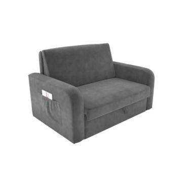 Imagem de Sofá Cama 2 lugares Compacto com Baú 145 Larg Daiane Matrix, VELUDO CI