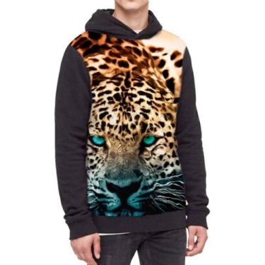Imagem de Moletom Com Capuz Onça Ref:549 - smoke, Preto, GG