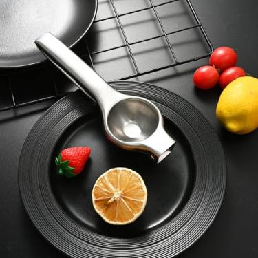 Imagem de Espremedor de limão e frutas de aço inoxidável premium – Espremedor manual para suco de frutas espremido na hora, versátil ferramenta de cozinha espremedor manual