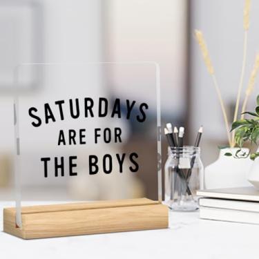 Imagem de Decoração de quarto de meninos, decoração de quarto de crianças, placa de decoração acrílica para berçário, quarto de crianças, prateleira de mesa pré-escolar, 10 x 10 cm