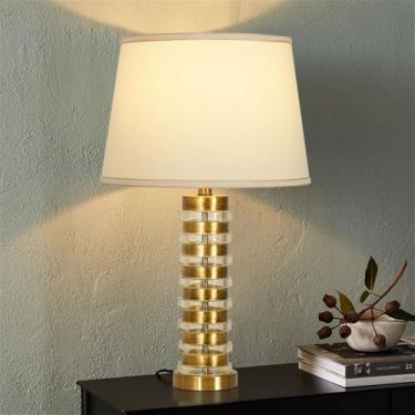 Imagem de OUFULA Luxo Americano Criativo Lâmpada de Mesa Para Sala de Estar Quarto Estudo Villa Hotel Cama Mesa Luz (Estilo 138A)