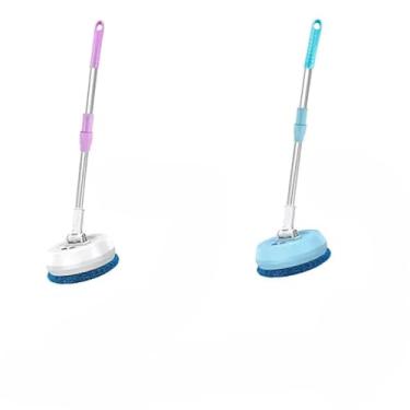 Imagem de Esfregão Elétrico Limpador 360 Giratorio Elétrico de Piso Vassoura Redonda Recarregavel(Cores aleatórias)