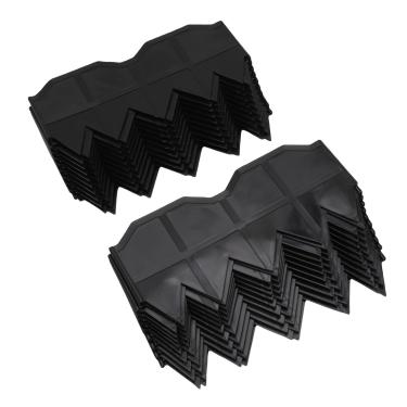 Imagem de Jectse Cerca de Jardim, Molduras de Borda de Paisagem de Plástico, Fáceis de Instalar, Bordas de Cerca de Gramado à Prova de Intempéries para Aparência Sofisticada de Jardim, Cores